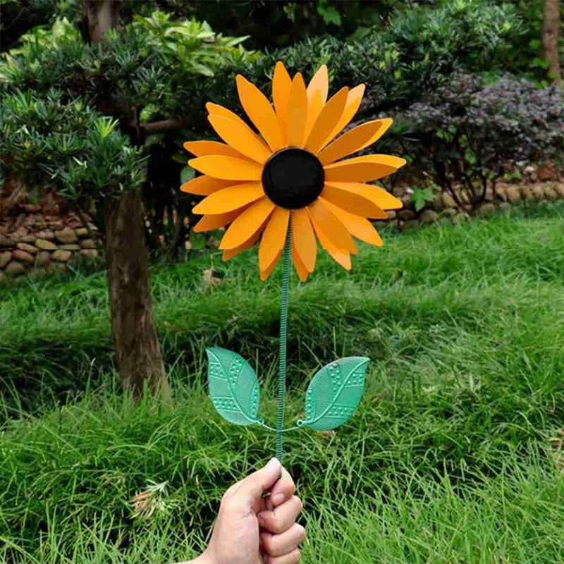 Decoration Rotating Sunflower Wind Spinner Windmill Lawn Flower Wind turn
