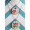 DIY Crafts Wood Wooden Cross Stitch Jewelry Pendant Embroidery Key Ring Making