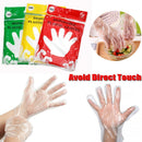 Restaurant Hygiene Disposable Gloves Catering Plastic Clear Avoid Direct Touch