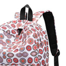 Ethnic Print Backpacks Women Girls Bookbag Casual Schoolbag(Circles)