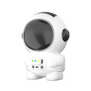 Mini Electric Fan Cute Astronaut Bladeless Spaceman Neck Air Cooler (Black)