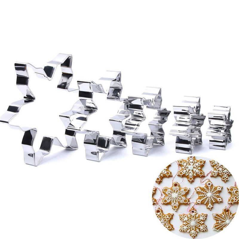 Decorative Tools DIY Snowflake Cookie Cutter Mold Stainless Steel Biscuit