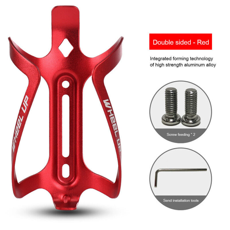 Metal MTB Bike Water Bottle Cage Cycling Drink Cup Holder Bracket (Red) Newly