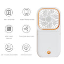 Mini Fan Portable Folding USB Rechargeable with Power Bank Desk Handheld Fan