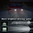 150W 4X6 inch Truck LED Headlight DRL 15000LM 6000K Square Lamp for SUV Newly