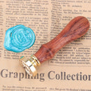 Ancient English Alphabet Letter Metal Seal Wax Stamps Sticks Candles Set (D