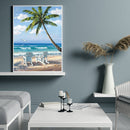 Oil Paint By Numbers Seaside Coloring Picture Digital L455