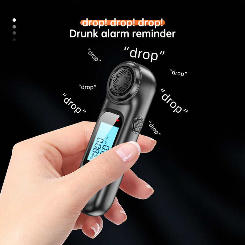 Professional Digital Breath Tester USB Rechargeable Non-Contact Breathalyzer