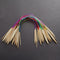 40cm multicolor plastic pipe circular carbonized bamboo knitting needles Ga