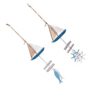Small fish Decorative Hanging Ornaments Wooden pendant Ocean style Crafts