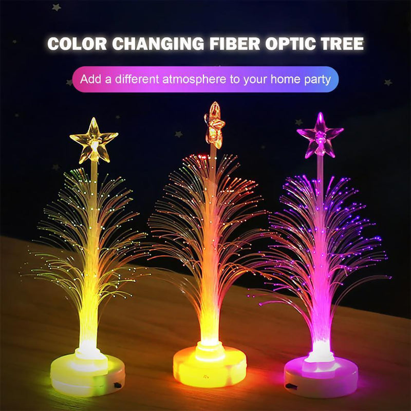 Glowing Christmas Tree Home USB Power Muti-Colour Fiber Xmas Tree Light