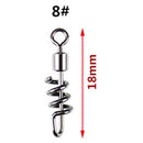 20pcs Fishing Barrel Bearing Swivels Stainless Steel Solid Ring (18mm)