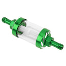 8mm CNC Aluminum Gas Fuel Oil Filter for ATV Dirt Pit Bike Motocross(Green)