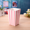 12pcs Favor Candy Treat Popcorn Boxes for Wedding Party Supply(Pink)