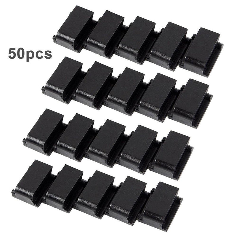 50pcs Self Adhesive Car Wire Clamping Tapes String Fuser Organizer Kl