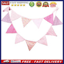 3.2m 12 Flags  Pink Cotton Party Wedding Pennant Bunting Banner Decor