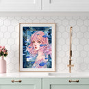 Oil Paint Painting Girl By Numbers Coloring Picture Digital Drawing M066