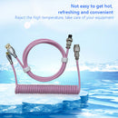 Type-C to USB Cable Mechanical Keyboard Aviation Connector Spiral Aviator Wire