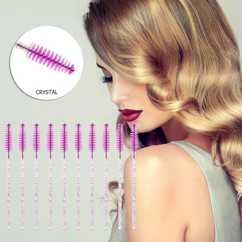 50pcs/Pack Eyebrow Mascara Applicator Wands Brushes Eyelash Extension Cosmeti