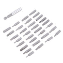 Security Tamper Proof Bit Set 33pc Torq Torx Hex Star Spanner Tri Wing Scre
