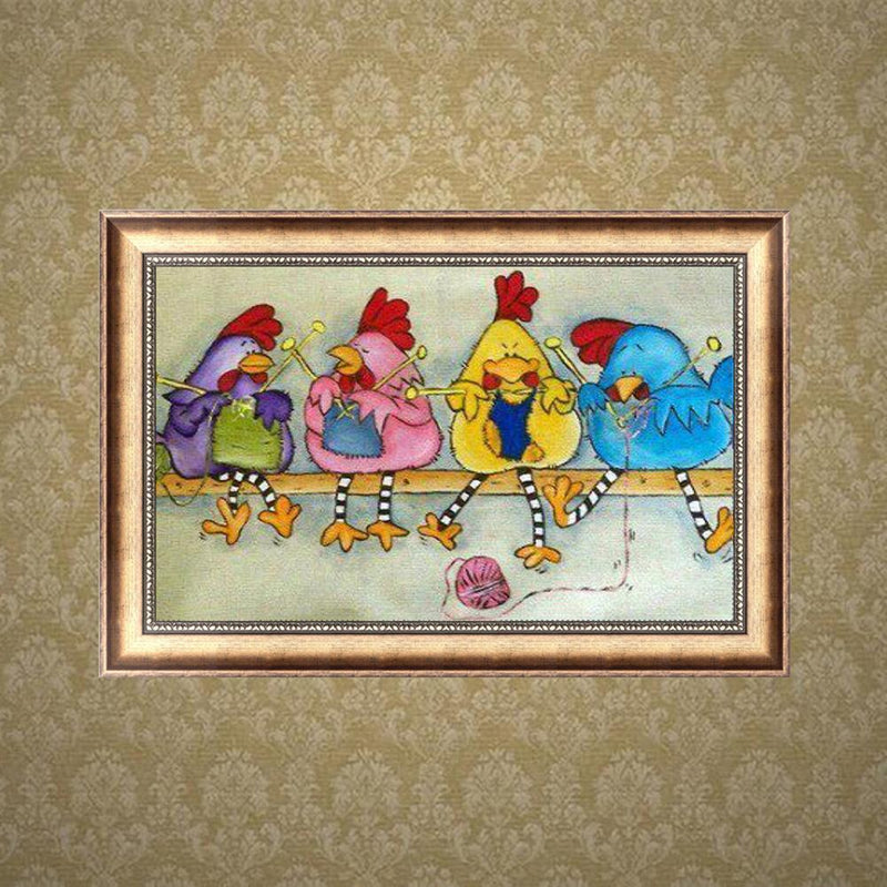 Chicken 5D Full Drill Diamond Painting Embroidery DIY Cross Stitch Decor Newly