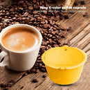 Stainless Steel Reusable Coffee Capsule Cup Filter for Dolce Gusto (Yellow)