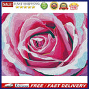 Handmade Flower 5D DIY Full Crystal Round Drill Drawing Kit Art Diamond Paint