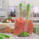 Non Slip Storage Bag Holder Clip Holder Hands-Free Plastic Bag Rack Portable