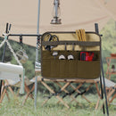 Portable Outdoor Camping BBQ Tableware Storage Bag Cutlery Hanging Holder