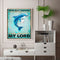 Napkin Animal Poster Oil Paint By Numbers Kit DIY Acrylic Painting on Canvas