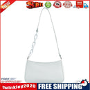 Women Solid Evening Clutch Shoulder Handbags PU Leather Totes Bags (White)