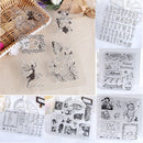 Decorating Craft Transparent Stamp Flower Christmas Tree Silicone Rubber