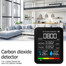 5 in 1 Temperature Humidity Air Quality Carbon Dioxide HCHO Monitor (Black)