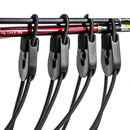 4PCS/SET Quick Rod Tie Strap Fishing Rod Bungee Leash UK U1B3 Pole T5G8