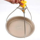 Stainless Steel Hot Bowl Holder Dish Clamp Pot Pan Gripper Hot Plate Clip