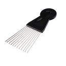Metal Wide Teeth Afro Hair Comb Detangle Hairbrush for Hairdressing Styling