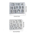 DIY Crafts Crystal Jewelry Making Tools Irregular Silicone Mold Earring Mould