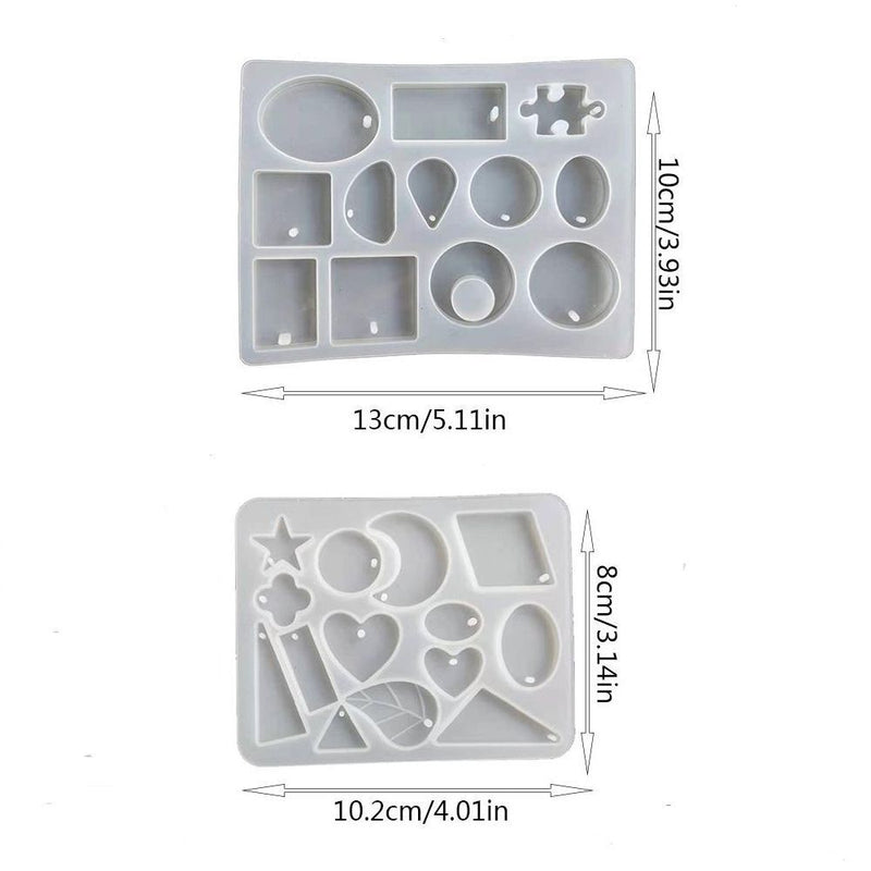 DIY Crafts Crystal Jewelry Making Tools Irregular Silicone Mold Earring Mould