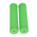 Soft BMX MTB Cycle Mountain Bicycle Bike Handle bar Rubber End(green)