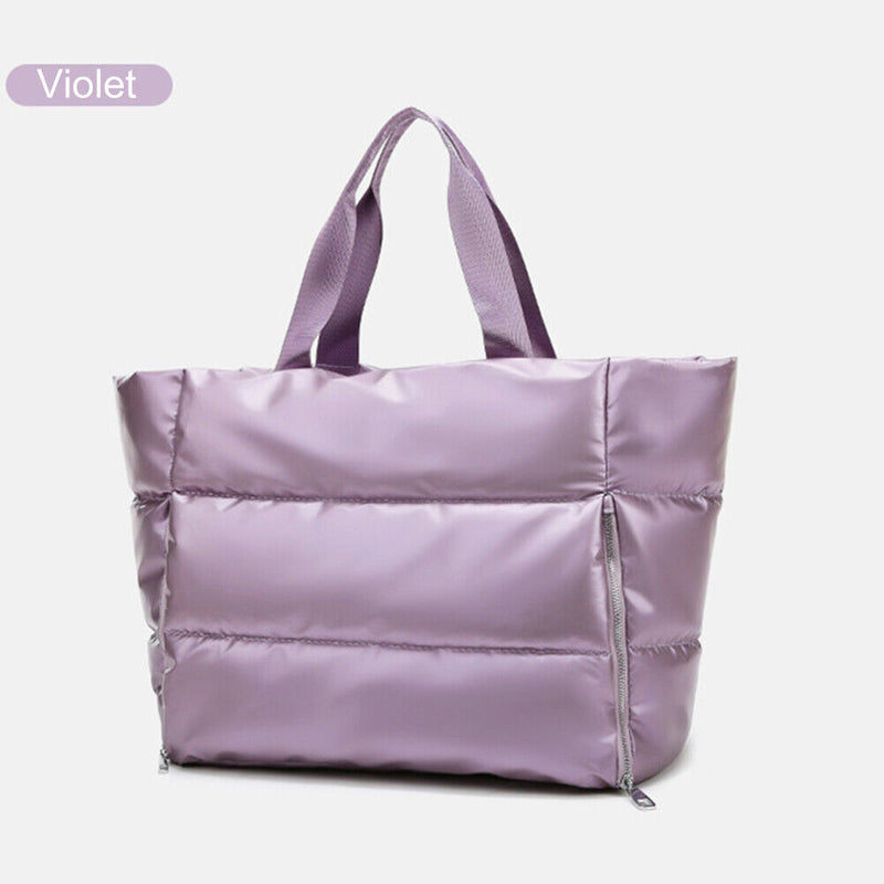 Dry-Wet Separation Yoga Handbag Large Capacity Multifunctional Bag (Purple)