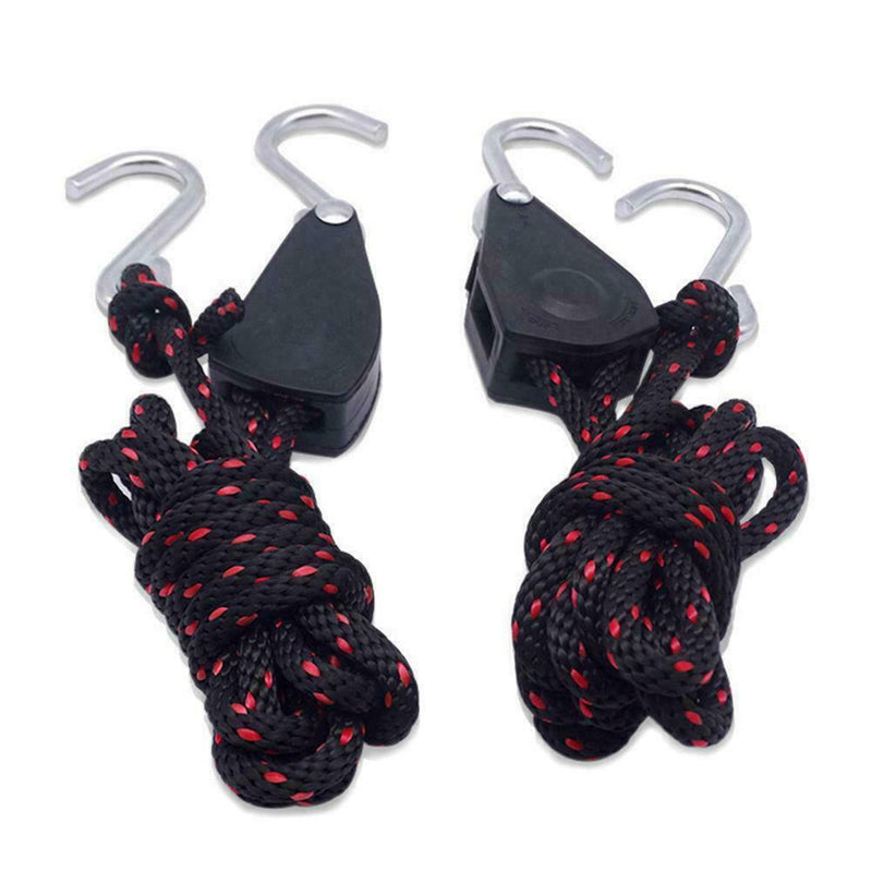 Ratchet Kayak Canoe Bow and Stern Tie Down Strap Rope Hanger Adjustable K U J4P9