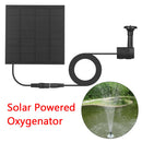 Aquarium Oxygen Pump USB Charging Pool Pond Aerator Solar Powered Oxygenator