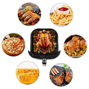 Air Fryer Liner Pad Silicone Baking Anti Slip Steamers Mats (Red 8.5in) Newly