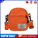 Fashion Women Canvas Patchwork Crossbody Bag Casual Mini Handbags (Orange)