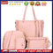 4pcs Women Handbag Lady PU Leather Shoulder Bag Tote Purse Messenger Satche