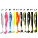 10pcs 7cm 2g Worm Fishing Lures Artificial Crankbait Swimbait Soft Baits