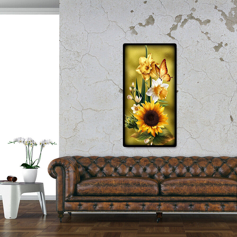 5D DIY Needlework Mosaic Craft Sunflower Embroidery Set Home Diamond Painting