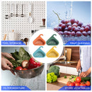 Sink Strainer Colander Drain Basket 4 Sink Drying Shelf Rack & 2 Sponges Newly