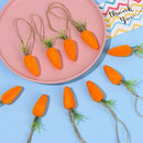 Decor Easter Carrot Easter Decoration Hanging Ornaments Flocking Carrot