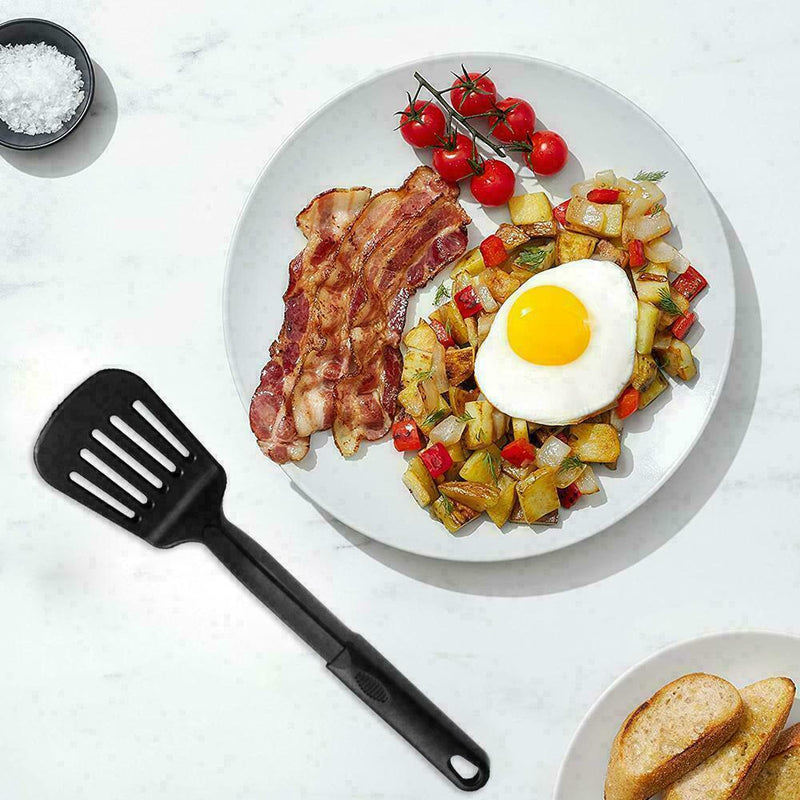 Slotted Turner Nylon Non Stick Spatula Heat Resistant Tool Cooking T1E6 T2M2